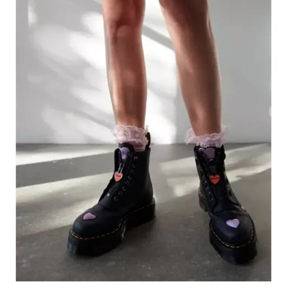 Dr. Martens Sinclair Heart ❤️ Platform Boot MSRP$240 Unique Sweet Details - Picture 6 of 16
